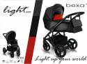 LIGHT ECO 3w1 Bexa wózek wielofunkcyjny z fotelikiem KITE 0-13kg - FL308