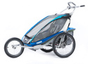 THULE Chariot CX2, podwójna przyczepka rowerowa - niebieski  