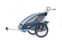 THULE Chariot CX2, podwójna przyczepka rowerowa - niebieski  