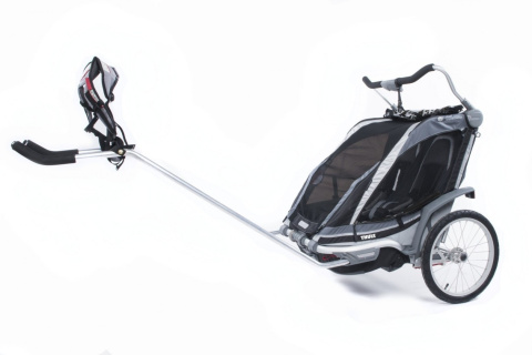 THULE Chariot Chinook 2, podwójny wózek/przyczepka rowerowa - czarny  