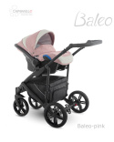 BALEO Camarelo 3w1 wózek wielofunkcyjny z fotelikiem KITE 0-13kg Polski Produkt kolor Pink