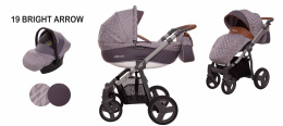 MOMMY 3w1 BabyActive wózek głęboko-spacerowy + fotelik samochodowy Kite 0-13kg - 19 BRIGHT ARROW