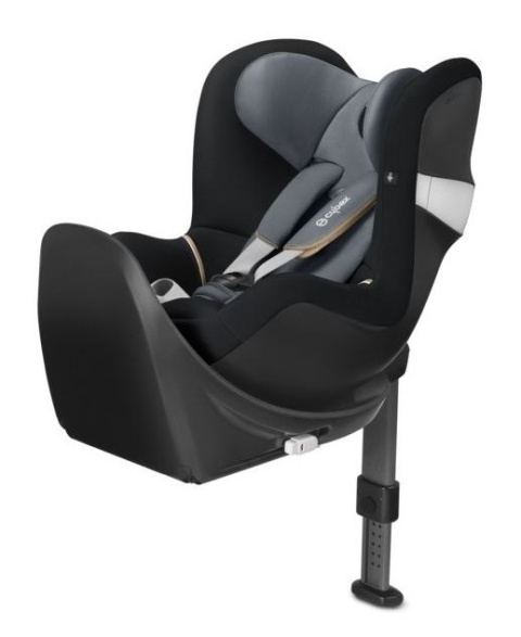SIRONA M2 I-SIZE Cybex (bez bazy) fotelik tyłem od urodzenia do ok. 4 lat 105cm - 4*ADAC graphite black