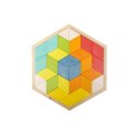Drewniane Kolorowe Puzzle 3D Classic World