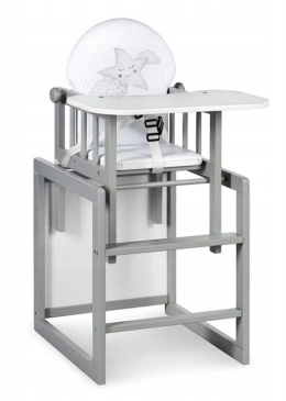 Klupś AGA III Gwiazdka krzesełko wielofunkcyjne (krzesło + stolik) - szary