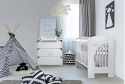 NEL Chmurka Klupś łóżeczko drewniane 120x60 biały