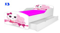 NOBIKO Łóżko Small Rainbow z szufladą 160x80 Hello Kitty