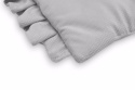 Poduszka z falbanką velvet dla noworodków Sensillo - Szary