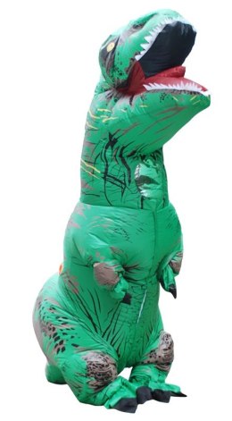 Kostium strój dmuchany dinozaur T-REX Gigant zielony 1.5-1.9m
