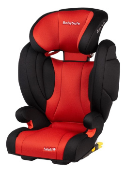 SALUKI BabySafe Isofix 15-36 kg fotelik samochodowy - Red-Black