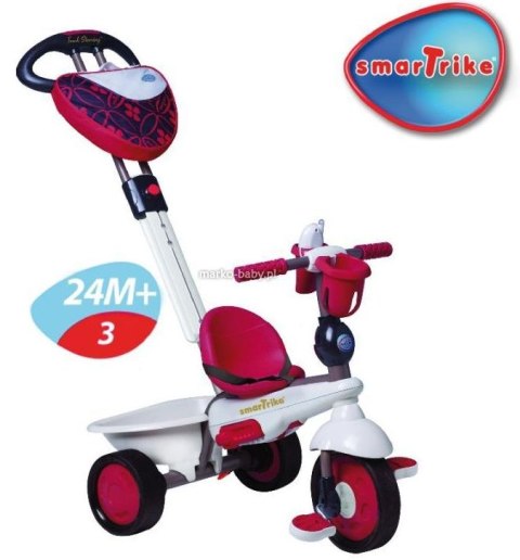 SMART TRIKE Pojazd/Rowerek 4w1 - Seria Chic - 10m-3lat czerwony