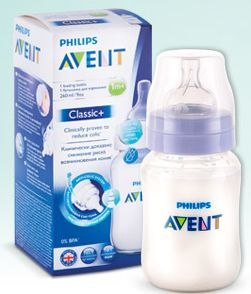 AVENT Classic + 2x260 ml - Potwierdzona redukcja kolki - 2 butelki zestaw SCF563/27