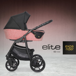 ELITE 3w1 Expander wózek wielofunkcyjny z fotelikiem Carlo 0m+ kolor 02 Rose