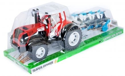 MEGA CREATIVE Traktor plastikowy czerwony