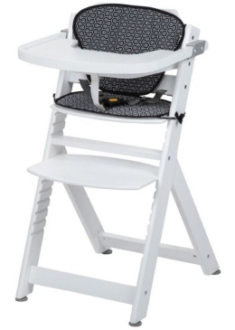 TIMBA Safety 1st Krzesełko do karmienia - Geometric White z wkładką