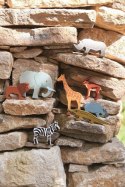 Drewniane figurki do zabawy - zwierzęta Safari, Tender Leaf Toys