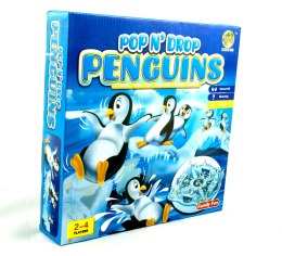 Gra rodzinna planszowa wyścig pingwinów lodowy chińczyk