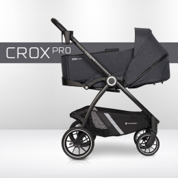 CROX PRO Euro-Cart 2w1 wózek wielofunkcyjny do 22 kg z miękką gondolą - Coal
