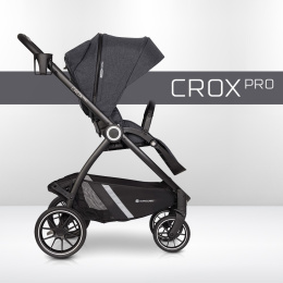 CROX PRO Euro-Cart 2w1 wózek wielofunkcyjny z twardą gondolą do 22 kg - Coal