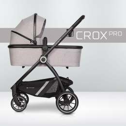 CROX PRO Euro-Cart 2w1 wózek wielofunkcyjny z twardą gondolą do 22 kg - Pearl