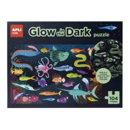 Puzzle świecące w ciemności Apli Kids - Ocean 5+