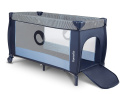 SVEN PLUS łóżeczko turystyczne Lionelo kołyska, drugi poziom, przewijak, uchwyty do wstawania - BLUE NAVY