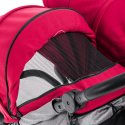 EASY TWIN 4.0 Baby Monsters wózek dziecięcy bliźniaczy do 22kg wersja spacerowa - Milkshake / Silver Frame