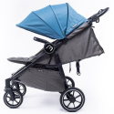 EASY TWIN 4.0 Baby Monsters wózek dziecięcy bliźniaczy do 22kg wersja spacerowa - Milkshake / Silver Frame