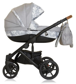 DOKKA 3w1 Dynamic Baby wózek wielofunkcyjny z fotelikiem Kite - double melange line D19