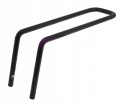 HTP Design LUIGINO z pałakiem, przedni fotelik rowerowy mocowany na ramę - szary