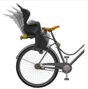 Bellelli DUCK RELAX Fotelik rowerowy mocowany do ramy z regulacją oparcia