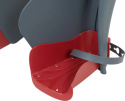 Bellelli TIGER RELAX B-Fix Fotelik rowerowy mocowany do ramy z regulacją oparcia - WHITE / TURQUOISE