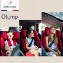 OLYMP Renolux 9-36 kg i-Size 76-150 cm 3* ADAC fotelik samochodowy z IsoFix (wiek ok. 15 miesięcy - 12 lat) - Ocean