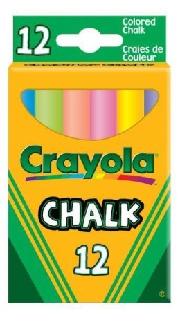 Kreda 12kolorów niepyląca kolorowa Crayola 0281