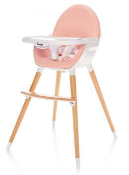 DOLCE Zopa krzesełko do karmienia dla dzieci od 6 miesiąca do 15 kg - Blush Pink