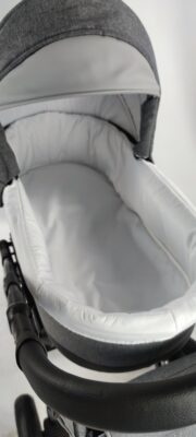 MIKUS Sport 2w1 KacBru wózek wielofunkcyjny Polski Produkt - jasno szary / biały