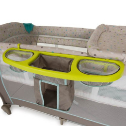 Babycenter HAUCK łóżeczko turystyczne 2 poziomy przewijak karuzela z pozytywką - Multi Dots Sand