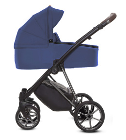 MUSSE 3w1 BabyActive wózek głęboko-spacerowy + fotelik samochodowy Kite 0-13kg - Blueberry Nikiel