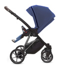 MUSSE 3w1 BabyActive wózek głęboko-spacerowy + fotelik samochodowy Kite 0-13kg - Blueberry Nikiel