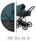 PIUMA 2w1 Baby Merc wózek wielofunkcyjny głęboko-spacerowy kolor PIUMA/01/B